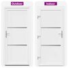 vidaXL Porte Frontale Blanc 108 x 208 cm PVC