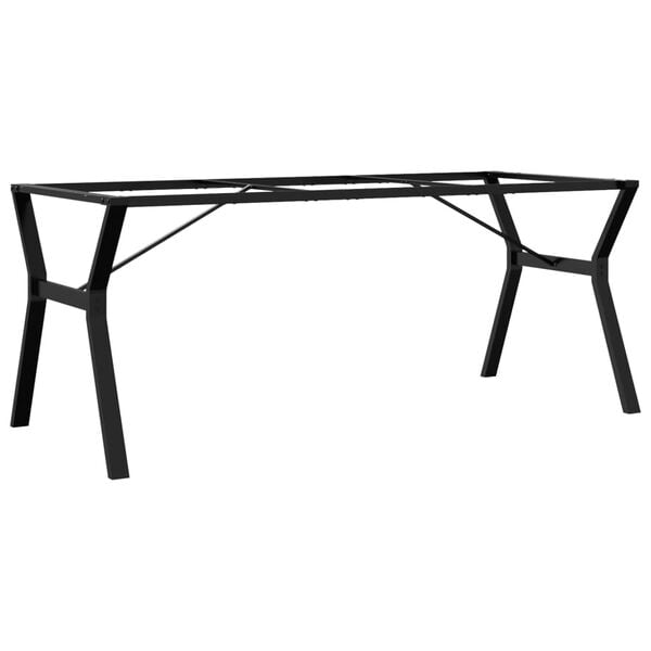 vidaXL Pieds de table à manger cadre en Y 180x80x73 cm acier