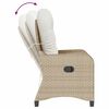 vidaXL Fauteuil inclinable Beige 56 x 66 x 95 cm polyrotin
