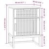 vidaXL Tables de chevet 2 pcs 40x30x55,5 cm bois ing&eacute;nierie et fer