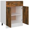 vidaXL Armoire à tiroirs "Lyon" Chêne fumé 60 x 46 x 81,5 cm Bois d'ingénierie
