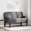 vidaXL Banc Chesterfield Gris 119,5 x 64,5 x 75 cm Cuir synth&eacute;tique
