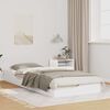 vidaXL Cadre de lit Blanc 90 x 220 cm Pin massif