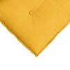 vidaXL Coussin de Dos Jaune clair 200 x 50 cm Tissu en velours c&ocirc;tel&eacute;
