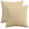 vidaXL Housse de coussin 2 pc ALMELO Vert gris 35 x 35 cm
