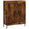 vidaXL Buffet haut Ch&ecirc;ne fum&eacute; 69,5x34x180 cm Bois d'ing&eacute;nierie