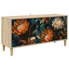 vidaXL Meuble TV LOCHEM 102 x 33 x 50 cm Sonoma Bois d'ing&eacute;nierie