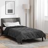 vidaXL Duvet d'&eacute;t&eacute; simple Noir et anthracite 220 x 155 cm Microfibre