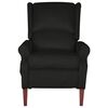 vidaXL Fauteuil de massage inclinable Noir Velours