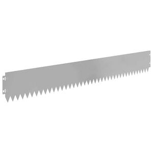 vidaXL Bordure de Pelouse 30 pc 103 x 15 cm Acier Argent&eacute;