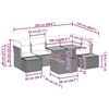 vidaXL Ensemble de canap&eacute; de jardin 10 pcs Gris Poly rotin