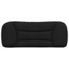 vidaXL Coussin de t&ecirc;te de lit Hvar noir 100 cm tissu