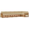 vidaXL Ensemble de canap&eacute;s d'ext&eacute;rieur 6 pc Naturel et Beige