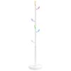 vidaXL Porte-manteau blanc 172 cm fer enduit de poudre