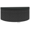 vidaXL Salon de jardin 8 pcs avec coussins résine tressée noir