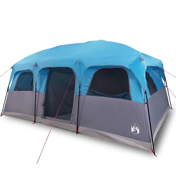 vidaXL Tente de cabine familiale 10 personnes bleu imperm&eacute;able