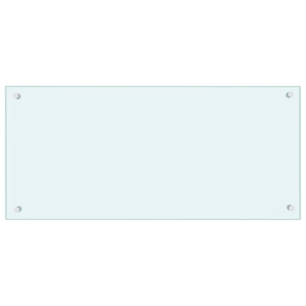 vidaXL Dosseret de cuisine couleur Lait 90x40 cm Verre tremp&eacute;