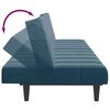 vidaXL Canap&eacute;-lit &agrave; 2 places avec repose-pied gris clair velours