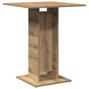 vidaXL Table de bistro ch&ecirc;ne artisanal 60x60x75 cm bois d'ing&eacute;nierie