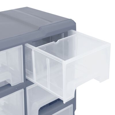 vidaXL Organisateur multi-tiroirs avec 16 tiroirs centraux 52x16x37 cm