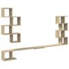 vidaXL &Eacute;tag&egrave;re murale pour t&eacute;l&eacute;viseur Ch&ecirc;ne Sonoma 180 x 15 x 94 cm