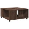 vidaXL Table basse ch&ecirc;ne marron 80x80x40 cm bois d'ing&eacute;nierie