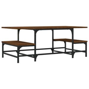 vidaXL Table basse ch&ecirc;ne marron 100x50,5x40 cm bois d'ing&eacute;nierie