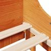 vidaXL Lit biblioth&egrave;que sans matelas cire marron 140x190cm bois massif