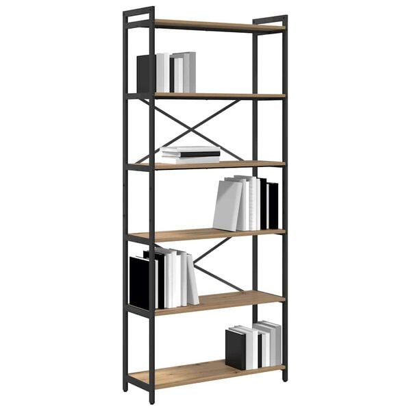 vidaXL &Eacute;tag&egrave;re Ch&ecirc;ne artisanal 40 x 30 x 85 cm Bois d'ing&eacute;nierie