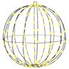 vidaXL Boule avec 160 LED Blanc chaud 50,5 x 50,5 x 52 cm M&eacute;tal