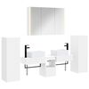 vidaXL Ensemble de mobilier de salle de bain 6 pc Blanc