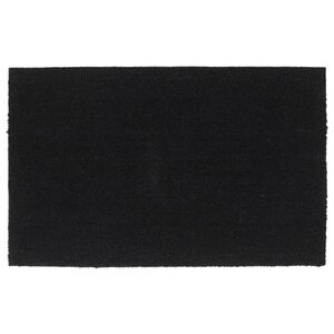 vidaXL Tapis de porte noir 50x80 cm fibre de coco touffet&eacute;