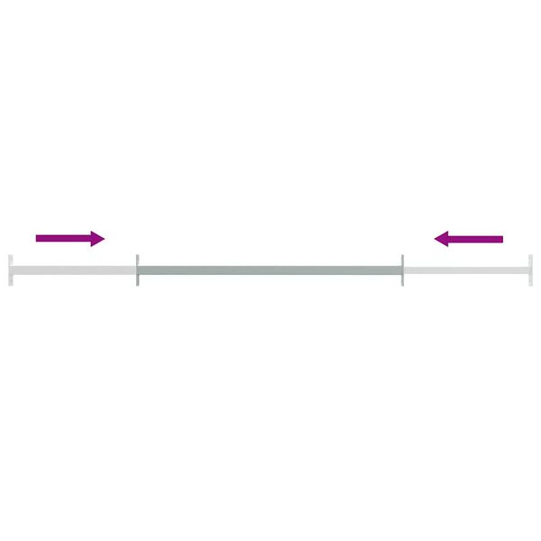 vidaXL Barre de fen&ecirc;tre r&eacute;glable de s&eacute;curit&eacute; 710-1200 mm