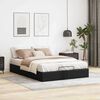 vidaXL Cadre de lit ottoman sans matelas noir 140x200 cm similicuir