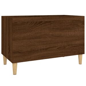 vidaXL Armoire &agrave; disques ch&ecirc;ne marron 74,5x38x48 cm bois d'ing&eacute;nierie