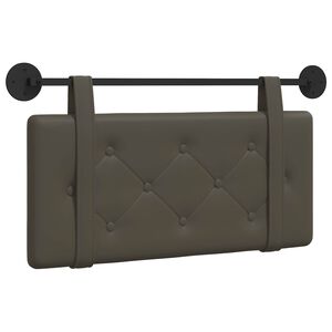 vidaXL T&ecirc;te de lit suspendue Gris Simili cuir