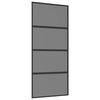 vidaXL Porte coulissante 90 x 205 cm Verre tremp&eacute; et aluminium