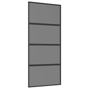 vidaXL Porte coulissante 90 x 205 cm Verre tremp&eacute; et aluminium