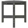 vidaXL Table basse Gris &Oslash; 52,5x45 cm Bois massif de pin