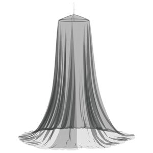 vidaXL Ciel de lit anti-moustiques 3 pc 156 mesh Noir ⌀56 x 220 cm