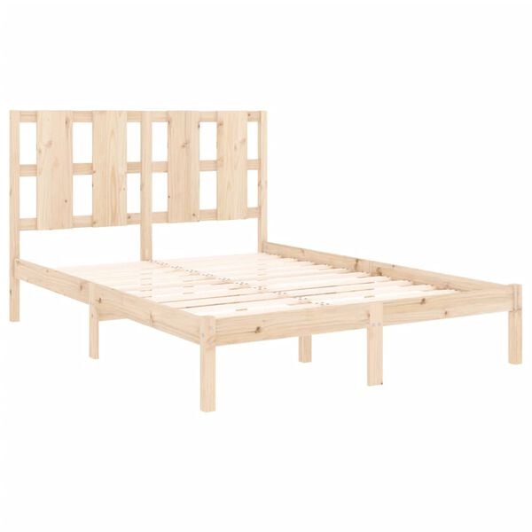vidaXL Cadre de lit sans matelas 140x200 cm bois massif de pin