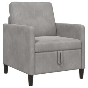 vidaXL Sofa avec rangement Gris clair 72 x 78 x 87 cm Polyester
