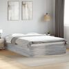 vidaXL Cadre de lit sans matelas sonoma gris 140x200 cm