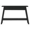 vidaXL Table console noir 110x30x75 cm bois massif d'acajou