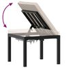 vidaXL Ensemble de banc de jardin avec coussins 3 pcs noir