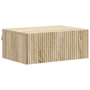 vidaXL Cabinet de chevet mural Ch&ecirc;ne Sonoma 49 x 34,5 x 20 cm