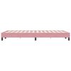 vidaXL Cadre de lit sans matelas rose 120x220 cm velours
