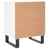 vidaXL Tables de chevet 2 pcs blanc 40x30x50 cm bois d'ing&eacute;nierie