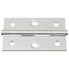 vidaXL Charni&egrave;re Uni 2 pcs Argent&eacute; 58 x 35 x 1 mm Acier