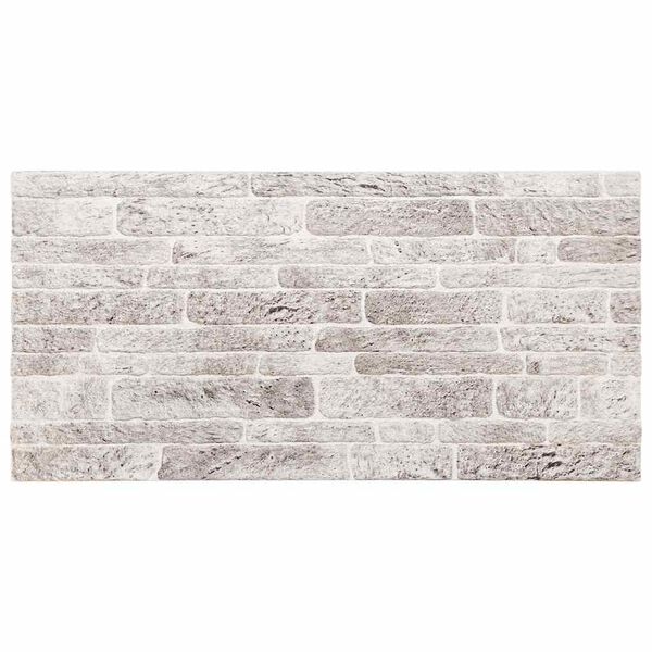 vidaXL Panneaux muraux 3D 10 pcs gris clair 100x50 cm EPS